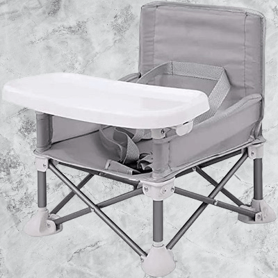 Chaise Pliante - BabyBoosterSeat™ - Gris - Univers pour Bébé