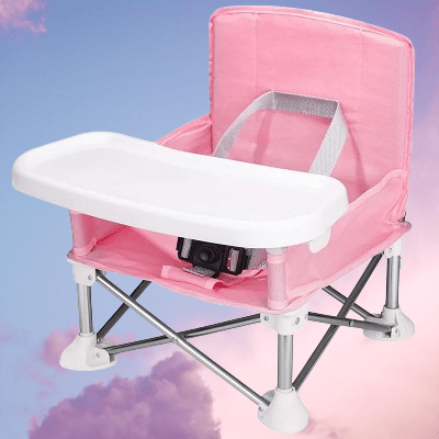 Chaise Pliante - BabyBoosterSeat™ - Rose - Univers pour Bébé