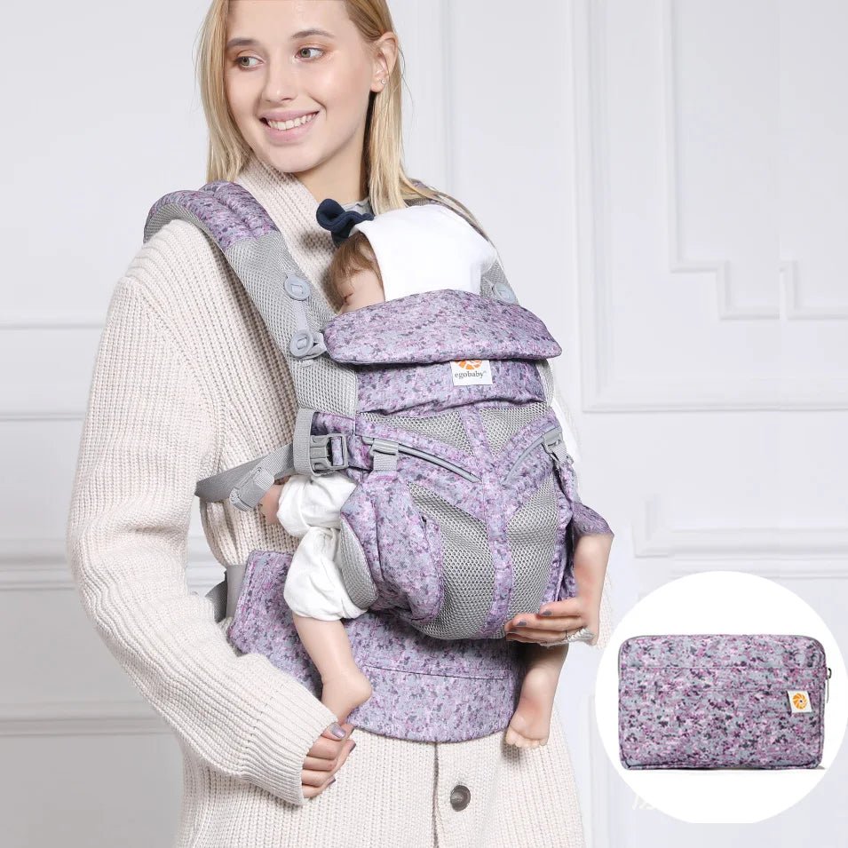 Porte Bébé - BreathBabyBag™ - Mauve Lavande - Univers pour Bébé